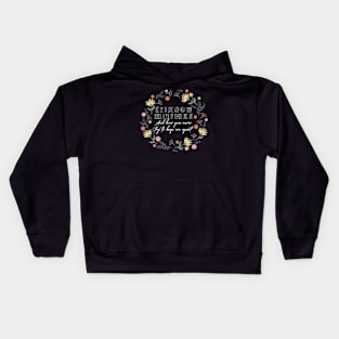 See, I'm In Love With How Your Soul's A Mix Of Chaos And Art Flowers Lyrics Music Kids Hoodie